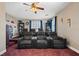 Home theater with large screen and comfy seating at 2920 Josephine Dr, Henderson, NV 89044