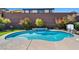 Large kidney shaped pool, perfect for entertaining and relaxation at 2920 Josephine Dr, Henderson, NV 89044