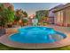 Luxury pool with a built-in basketball hoop and a relaxing ambiance at 2920 Josephine Dr, Henderson, NV 89044
