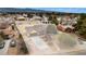 Aerial view showing single-story house, spacious lot, and mountain views at 3701 Malner Ln, Las Vegas, NV 89130