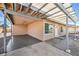 Covered carport featuring ample space, modern support beams, and convenient access to the house, providing sheltered parking at 4857 E Monroe Ave, Las Vegas, NV 89110