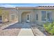 Inviting front entry with a walkway and drought-tolerant landscaping at 5915 Ablette Ave, Las Vegas, NV 89122