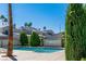 Community pool surrounded by trees offering a spot for relaxation and recreation at 6250 W Flamingo Rd # 98, Las Vegas, NV 89103