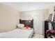 Bedroom features neutral colors and ample closet space at 6409 Youngmont Ave, Las Vegas, NV 89103