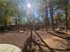Community backyard area with trees and a fence at 8309 Cherry Glaze Ave # 201, Las Vegas, NV 89145