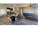 Modern kitchen with stainless steel appliances and large island at 8309 Cherry Glaze Ave # 201, Las Vegas, NV 89145