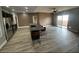 Modern kitchen with stainless steel appliances and large kitchen island at 8309 Cherry Glaze Ave # 201, Las Vegas, NV 89145