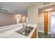 Kitchen boasts a double sink and ample counter space at 1800 Edmond St # 124, Las Vegas, NV 89146