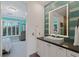 Stylish bathroom with a modern vanity and walk-in shower at 1975 Alcova Ridge Dr, Las Vegas, NV 89135