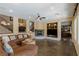 Spacious living room featuring a fireplace and built-in entertainment center at 1975 Alcova Ridge Dr, Las Vegas, NV 89135