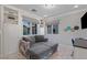 Cozy office with built-in shelves and a comfy couch at 1975 Alcova Ridge Dr, Las Vegas, NV 89135