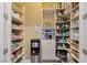 Large pantry with ample shelving for storage at 1975 Alcova Ridge Dr, Las Vegas, NV 89135