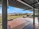 Covered patio showcasing panoramic view of the Inspirada community and surrounding mountains at 3197 Vittoria Ave, Henderson, NV 89044