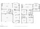 The first floor of the floor plan includes a living room, kitchen, and garage at 395 Suzanne Peak Ct, Henderson, NV 89012