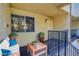 Cozy patio area with a comfortable seating area and serene view at 1303 Darlene Way # 105C, Boulder City, NV 89005