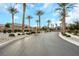 Palm trees line the entrance to this guard-gated community at 2261 Cold Canyon Ave, North Las Vegas, NV 89086