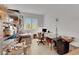 Home office with desk, chair, and ample storage at 2261 Cold Canyon Ave, North Las Vegas, NV 89086