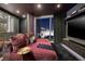 Cozy living area features comfortable seating, modern built-ins, and a stunning city view at 3726 Las Vegas Blvd # 1101, Las Vegas, NV 89158