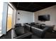 Theater room with comfortable seating and large television at 3726 Las Vegas Blvd # 1101, Las Vegas, NV 89158