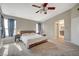 Bright bedroom with ensuite bathroom and king-size bed at 4773 Sarazen Cir, Las Vegas, NV 89103
