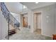 View of entry hall with tiled floor and staircase at 4773 Sarazen Cir, Las Vegas, NV 89103