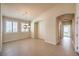 Formal dining room with tile floors and chandelier at 6412 Moss Agate Dr, Las Vegas, NV 89131