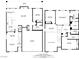 Home floorplan with both first and second floor plans showcasing a complete layout, including dimensions and room placements at 8005 Egypt Meadows Ave, Las Vegas, NV 89178