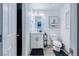 Modern bathroom with white vanity, toilet, and stylish decor at 10658 Salmon Leap St, Las Vegas, NV 89183