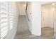 Contemporary staircase with sleek metal railing, leading to upper level at 10658 Salmon Leap St, Las Vegas, NV 89183