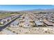 Overhead shot of a desert community featuring single-Gathering homes and expansive scenery at 3543 E Wallowa Dr, Pahrump, NV 89061