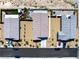 Overhead view of modern homes with minimalist landscaping and driveways at 3543 E Wallowa Dr, Pahrump, NV 89061