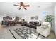 Open-concept floor plan with a living room, dining area, and kitchen; great for entertaining at 3543 E Wallowa Dr, Pahrump, NV 89061