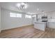 Modern kitchen with white cabinets and island at 617 Carpenter Dr, Las Vegas, NV 89107