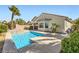 Inviting backyard pool with beautiful desert landscaping at 8633 Sherwood Park Dr, Las Vegas, NV 89131