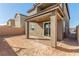 Private backyard with covered patio and block wall at 10328 Apefly St, Las Vegas, NV 89141