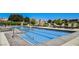 Community lap pool with lounge chairs and a view of surrounding homes at 11262 Corsica Mist Ave, Las Vegas, NV 89135