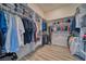 Spacious walk-in closet featuring custom shelving and ample storage for clothes, shoes, and accessories at 1691 Blackhorn St, Pahrump, NV 89048