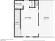 Floor plan showcases flex space, bathroom, utility area, closet, and balcony at 2384 Ridgeline Wash St, Las Vegas, NV 89138