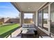 Inviting covered patio with neutral furniture, perfect for outdoor relaxation and enjoying a view at 2384 Ridgeline Wash St, Las Vegas, NV 89138