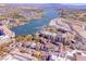 Aerial shot of a lakeside community boasting beautiful condos and luxurious homes at 24 Cerchio Alto, Henderson, NV 89011