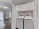 Laundry closet with washer and dryer included at 247 Dougram Ave, Las Vegas, NV 89101