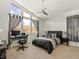 Bright bedroom with a workspace and mountain views at 3 Hilltop Crest St, Henderson, NV 89011