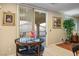 Bright dining area with adjacent sliding glass doors to the backyard, plus an outdoor dining space at 3146 Surf Spray St, Las Vegas, NV 89117