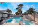 Backyard showcasing a refreshing pool and hot tub, perfect for relaxation and outdoor entertainment at 3625 Winner Dr, Las Vegas, NV 89120