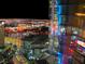 Spectacular night view showcasing the bright lights of the Las Vegas cityscape and nearby buildings at 3722 Las Vegas Blvd # 3209, Las Vegas, NV 89158