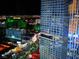 Stunning night view of city lights and the MGM Grand, showcasing the vibrant nightlife from a high-rise building at 3722 Las Vegas Blvd # 3209, Las Vegas, NV 89158