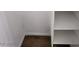 View of the closet area with shelves at 4610 Cannon Beach St, Las Vegas, NV 89122