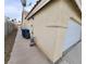 Practical side exterior with visible utility access and a well-defined property line at 4610 Cannon Beach St, Las Vegas, NV 89122