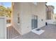 Private backyard with gravel and a gated side entrance at 4793 Cannon Hill Ct, Las Vegas, NV 89130