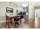 Kitchen with adjacent dining area, featuring modern appliances and cabinetry at 700 Carnegie St # 4812, Henderson, NV 89052